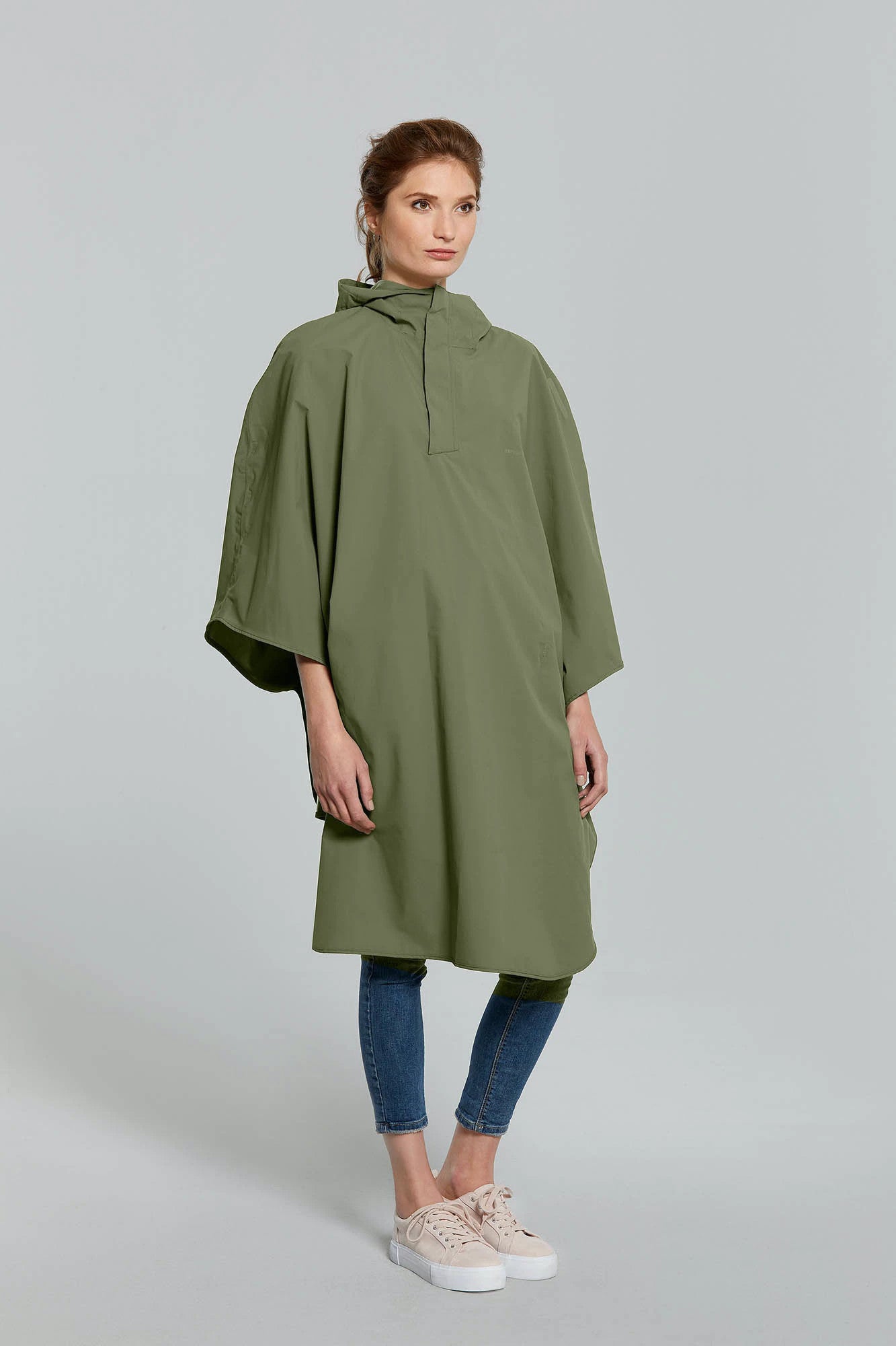 Basil Hoga Bicycle Rain Poncho Unisex Olive Green