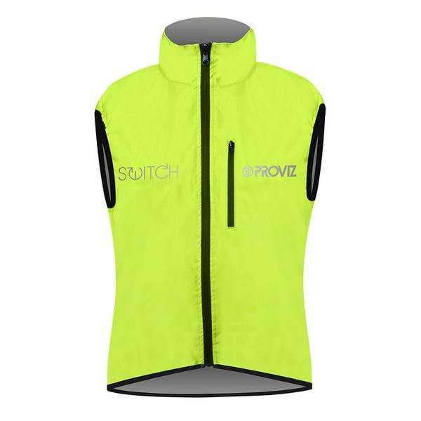 Proviz REFLECT 360 Switch Water Proof Womens Cycling Gilet Vest Reflective Neon Yellow