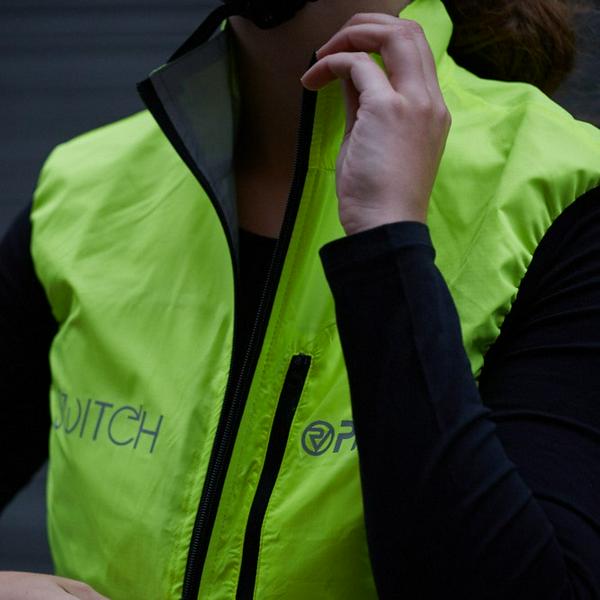 Proviz REFLECT 360 Switch Water Proof Womens Cycling Gilet Vest Reflective Neon Yellow