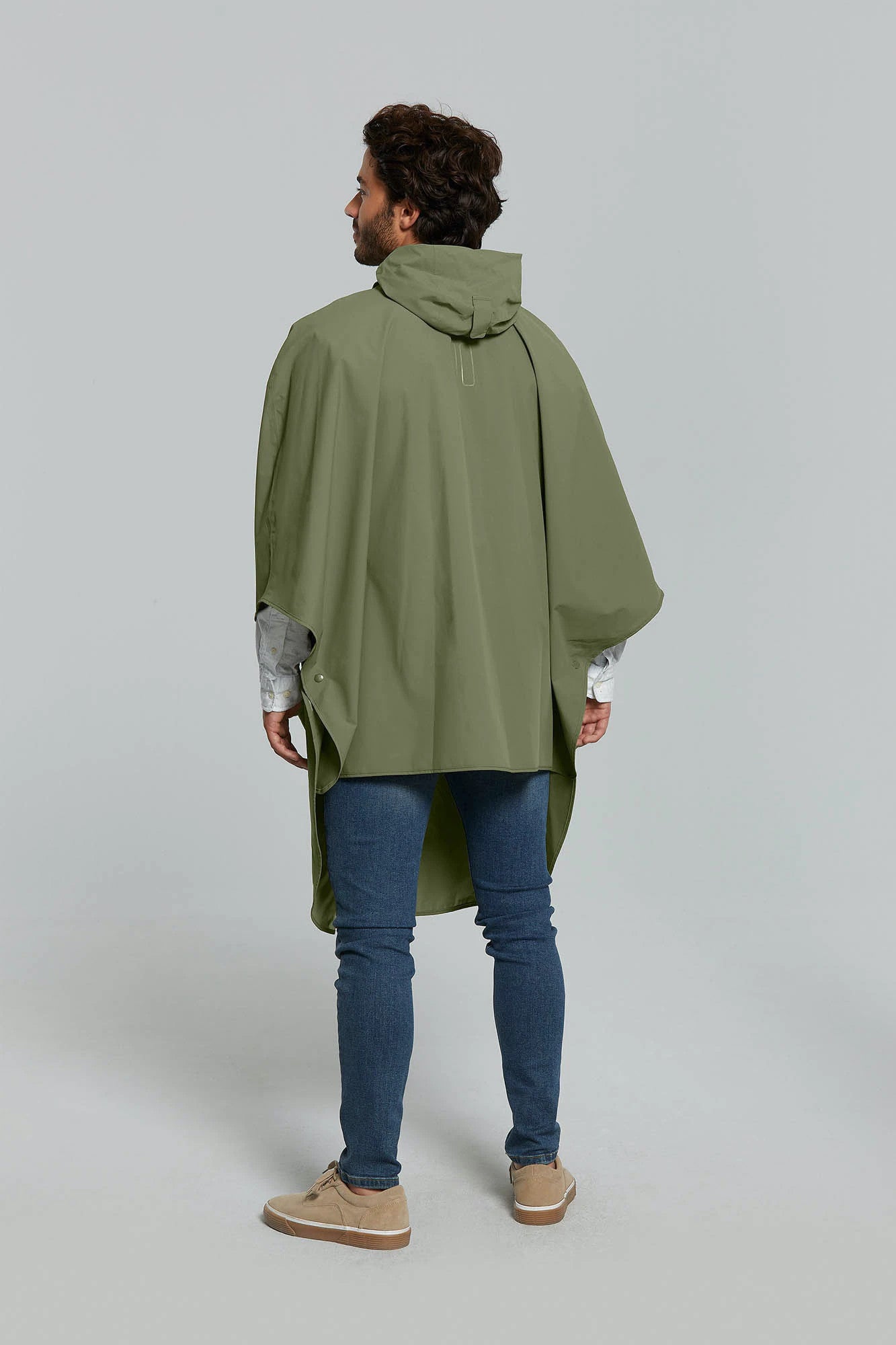 Basil Hoga Bicycle Rain Poncho Unisex Olive Green