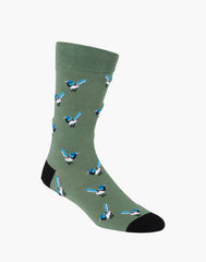 Bamboozld Mens Blue Wren Bamboo Sock 7-11