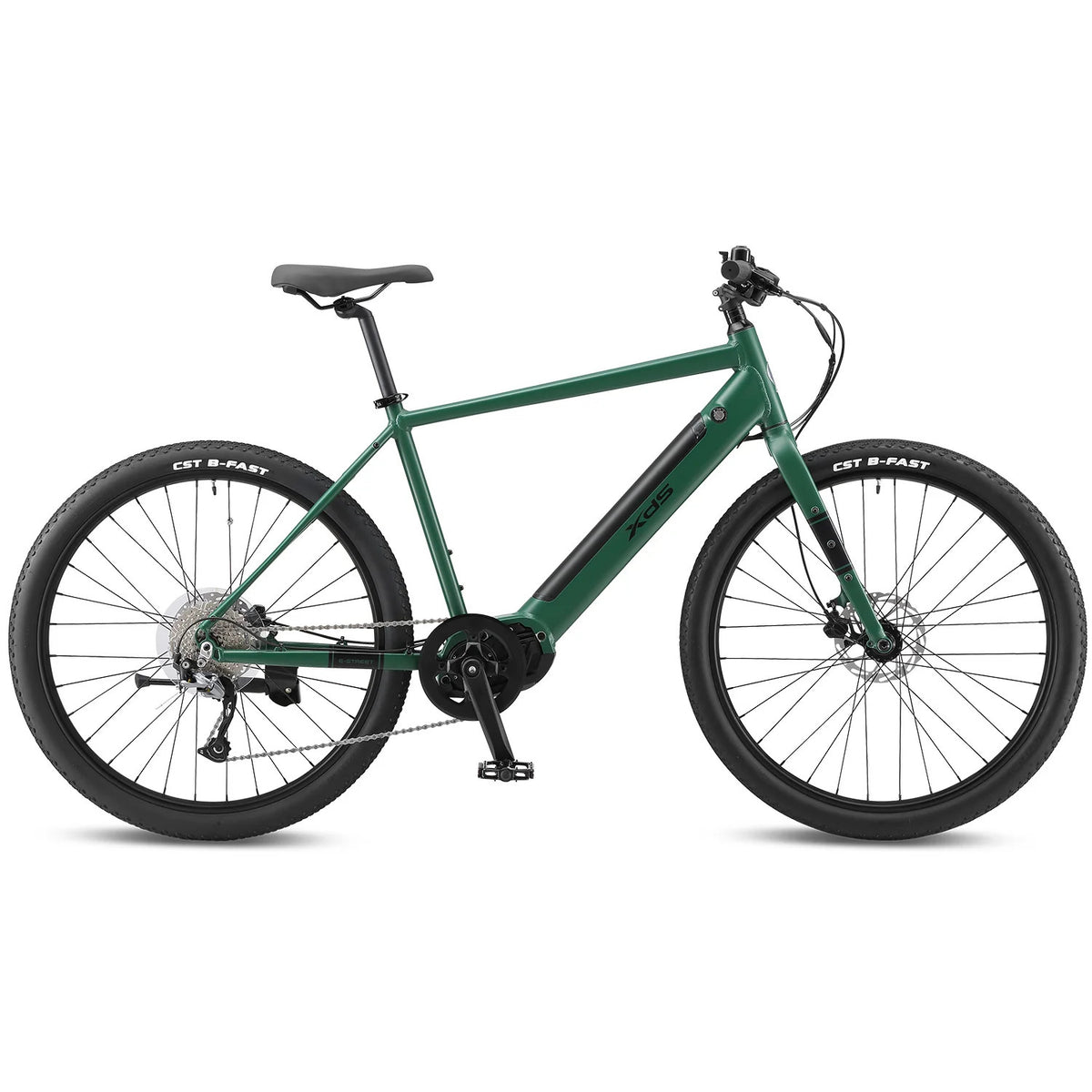 XDS E-Street Mens E-Bike 27.5 Forest Green 2025