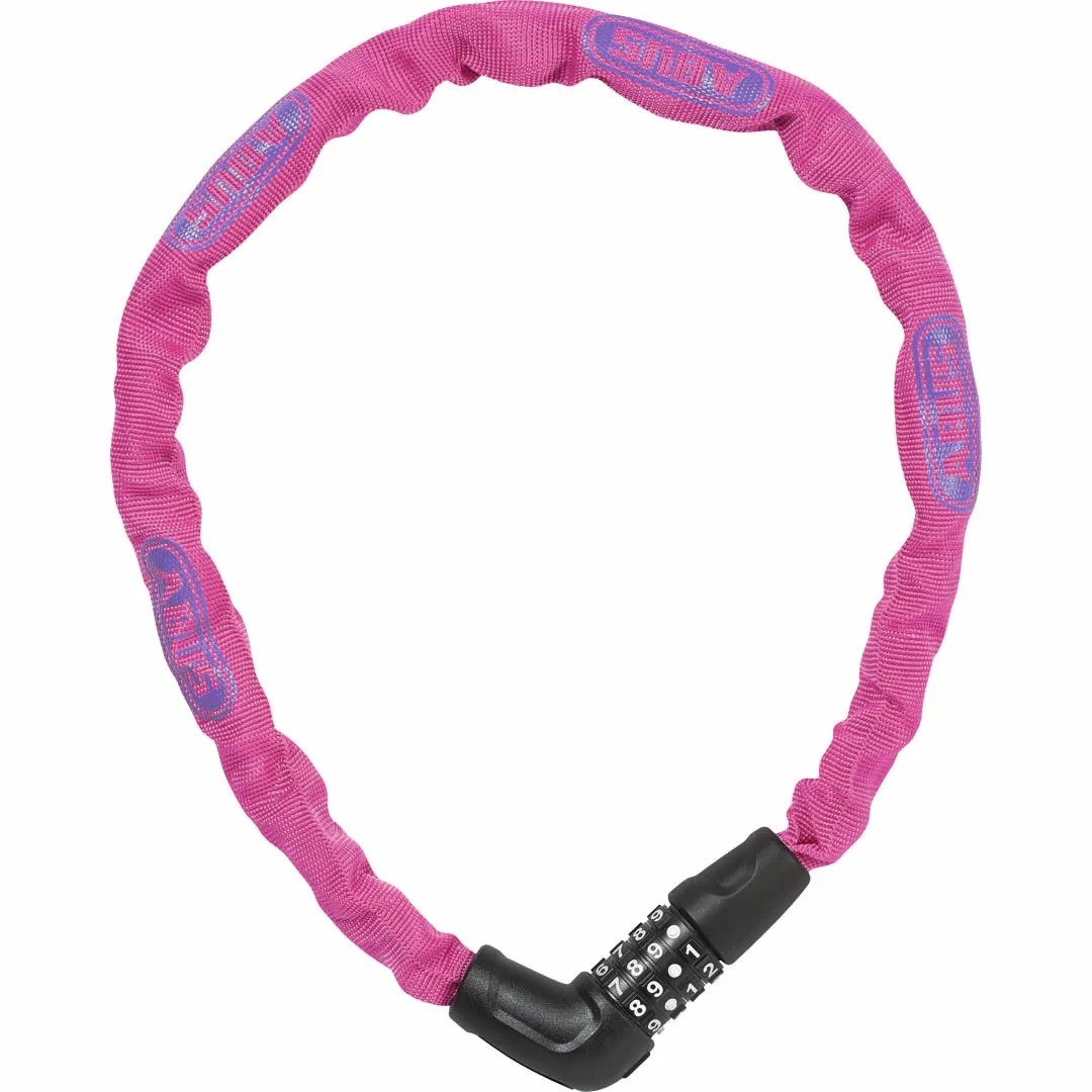 Abus Steel-O-Chain 5805C Combo Chain Lock Pink 75cm