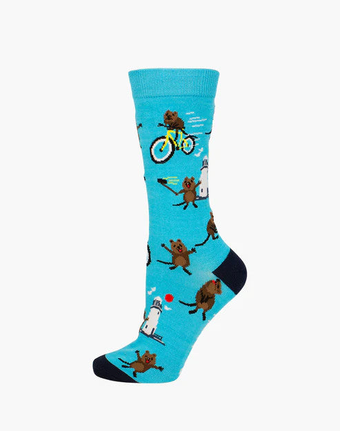 Bamboozld Womens Quokka Adventure Bamboo Sock 2-8