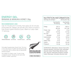 Pure Energy Gel  Banana Manuka Honey 35g