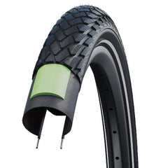 Schwalbe Marathon Rigid Tyre GreenGuard Reflective Sidewall E-25