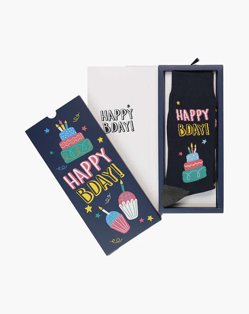 Bamboozld Mens Happy Birthday Bamboo Sock Card 7-11