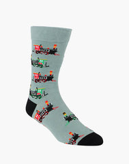 Bamboozld Mens Steam Train Bamboo Sock 7-11