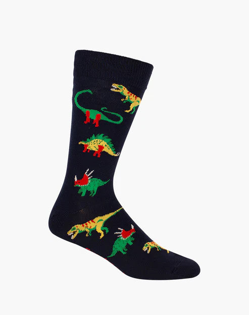 Bamboozld Mens  Dinosaurs Bamboo Sock 7-11