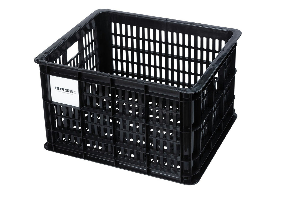 Basil Bicycle Crate Recycled Black