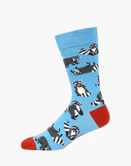 Bamboozld Mens Raccoons Bamboo Sock 7-11