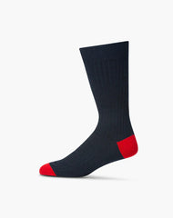 Bamboozld Mens Classic Rib Bamboo Sock Ink 7-11