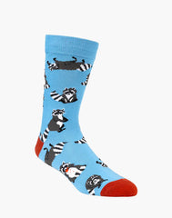 Bamboozld Mens Raccoons Bamboo Sock 7-11