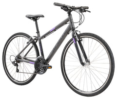 Apollo Trace 10 Womens Flat Bar Bike Matte Charcoal and Lavender