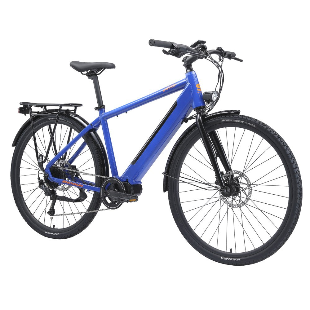 Shogun eMetro + Mens Hybrid e-Bike Blue