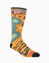 Bamboozld Mens Native Australian Rainbow Serpent Bamboo Sock 7-11