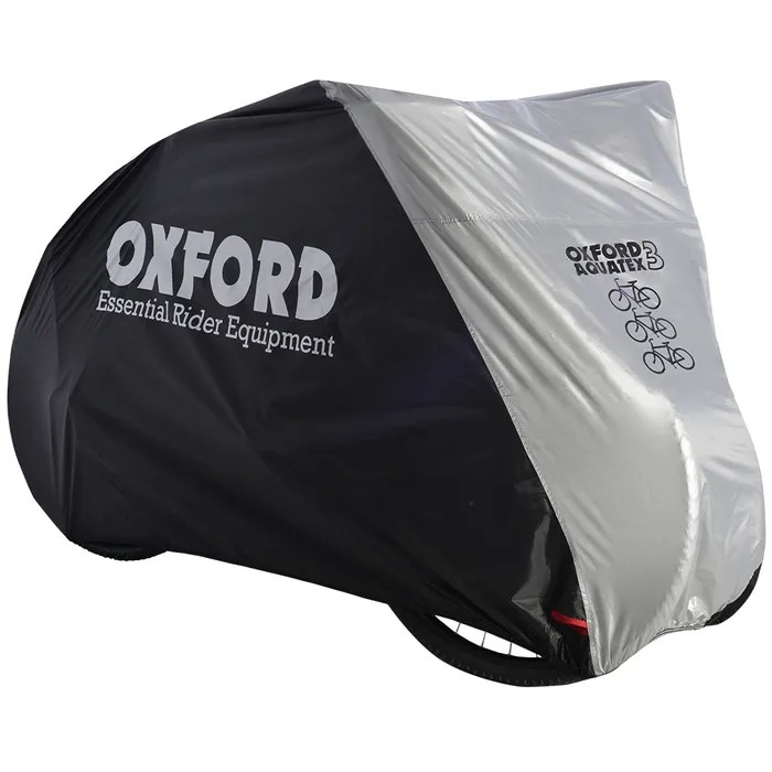 Oxford Aquatex  Outdoor Bike Cover, Elasticated Bottom, Lightweight, Waterproof Design for 3 Bicycles