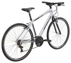 Apollo Trace 10 Mens Flat Bar Bike Matte Silver and Black