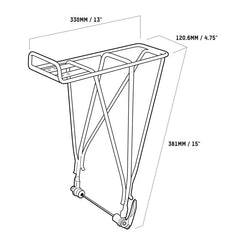 Blackburn Carrier EX-1 Expedition Disc/ Uni/ QR Fit Pannier Rack