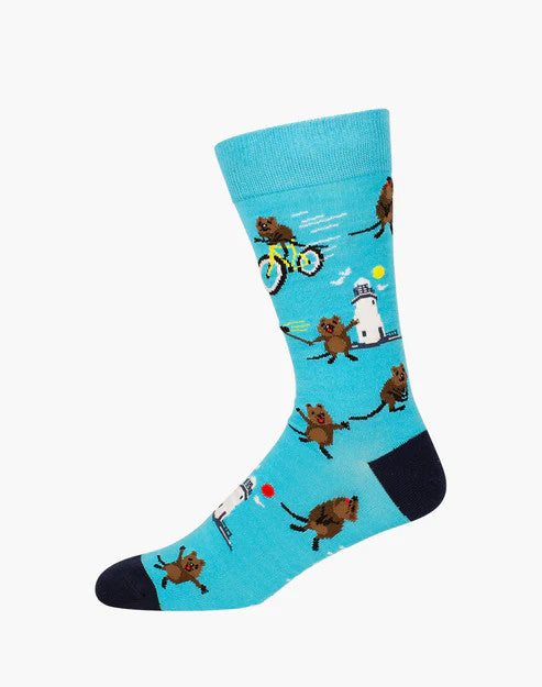 Bamboozld Mens Quokka Adventure Bamboo Sock 7-11