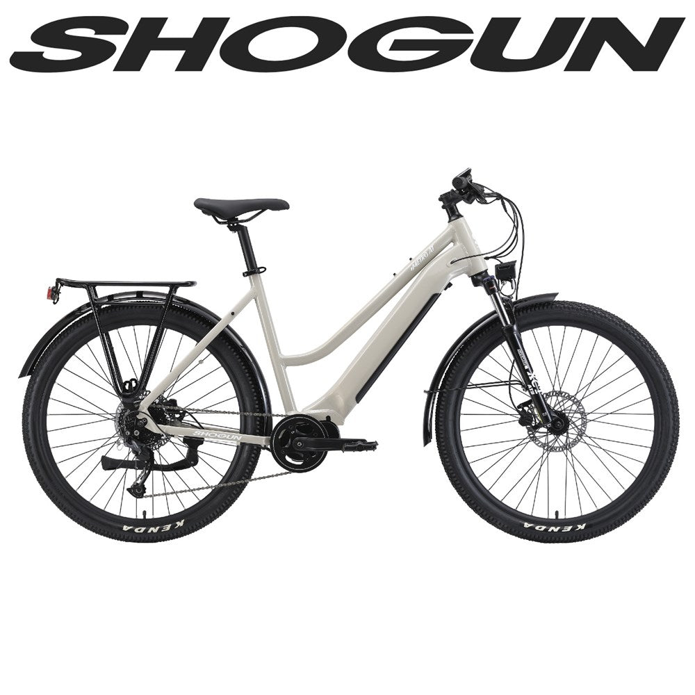 Shogun eMetro AT Step Through Mountain Hybrid e-Bike Sandshell