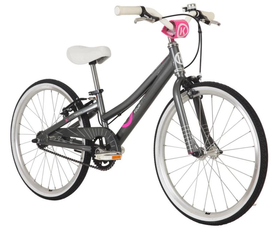 ByK E-450 Kids Bike Charcoal / Neon Pink