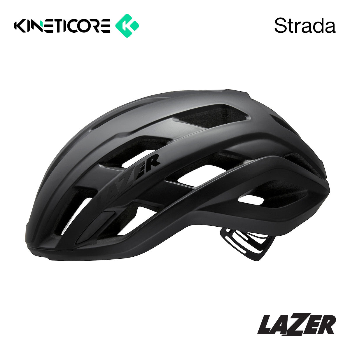 Lazer Strada Kineticore Bike Bicycle Helmet Full Matte Black