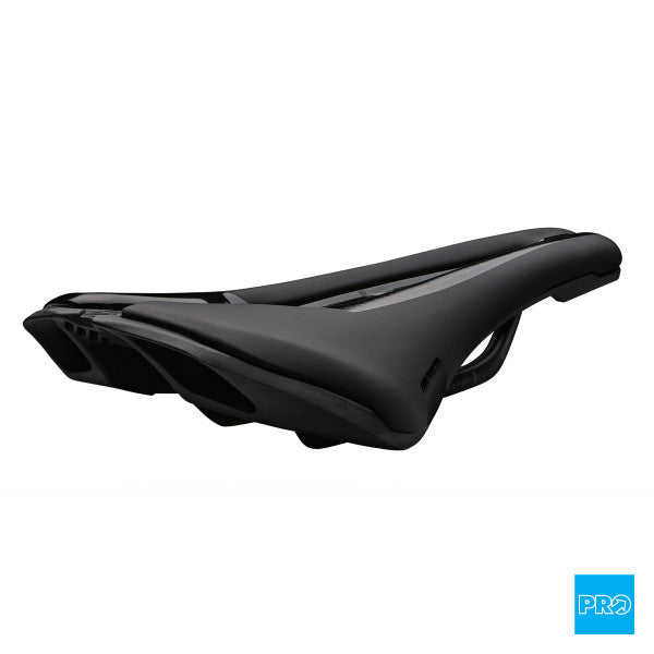 PRO SADDLE  STEALTH TEAM CURVED CARBON RAIL BLACK 142mm