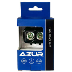 Azur Twin Headlight 500 Lumen USB