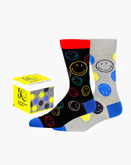 Bamboozld Mens Smiley 2pk Gift Box Bamboo Socks 7-11