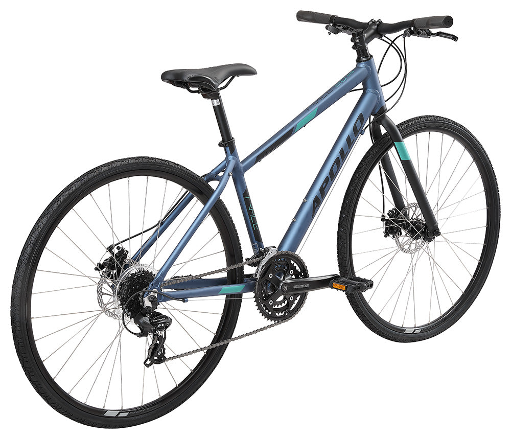 Apollo Trace 20 Womens Flat Bar Bike Matte Slate and Turquoise