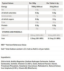 SIS Go Hydro Tablet 20 Tablets 84g Orange with Vitamin C and Iron