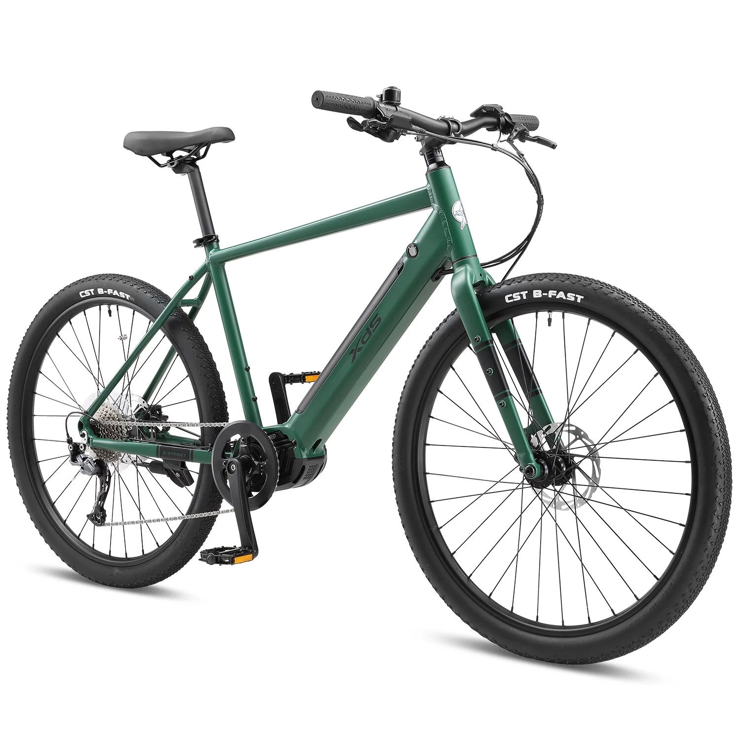 XDS E-Street Mens E-Bike 27.5 Forest Green 2025