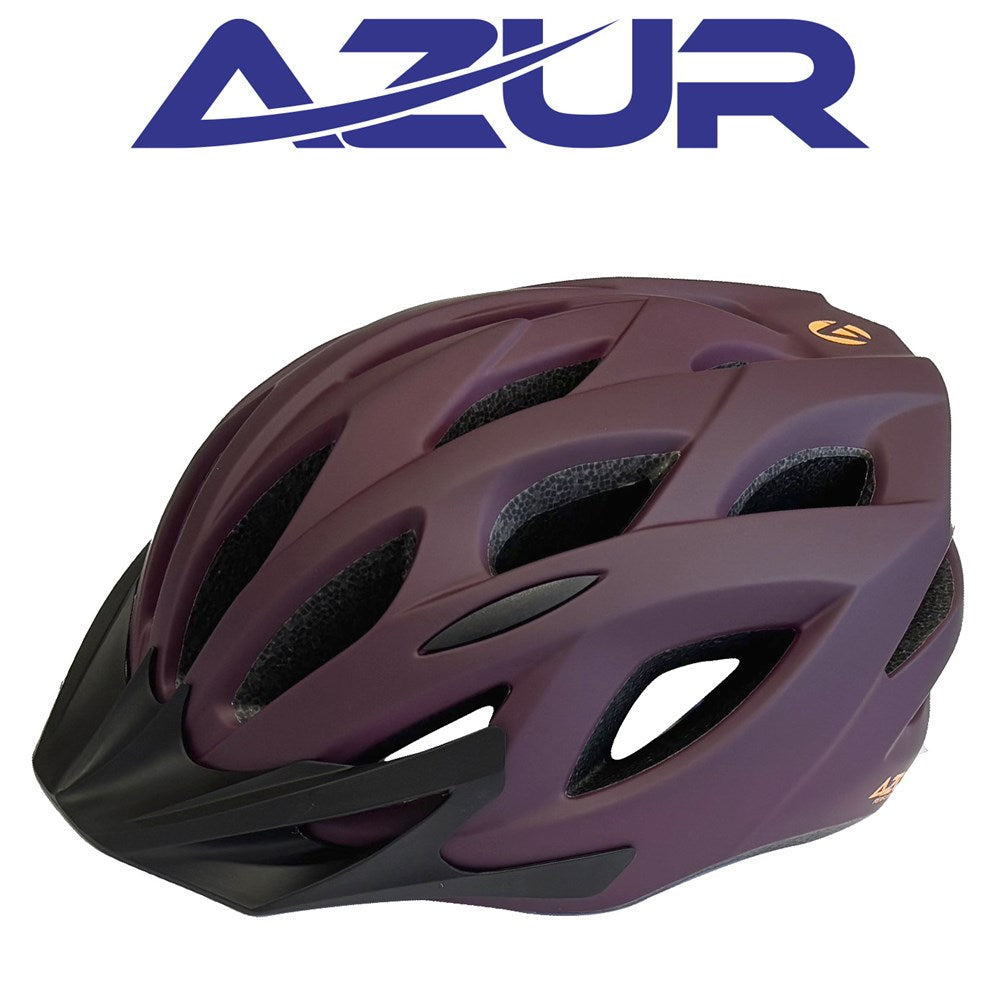 Azur Bicycle Helmet L61 Matt Plum Purple