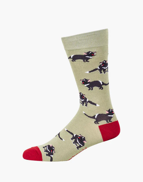 Bamboozld Mens Tassie Devil Bamboo Socks 7-11