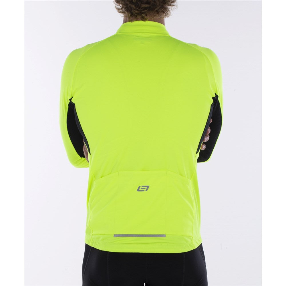 Bellwether Sol-Air UPF 40+ - Cadence Mens Unisex Long Sleeve Cycling Jersey Hi-Vis