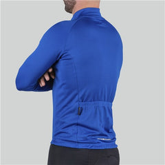 Bellwether Draft Long Sleeve Mens Unisex Cycling Jersey Royal Blue