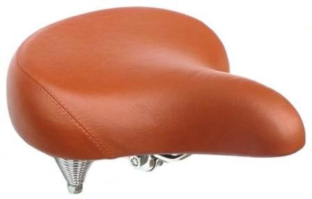 Cruiser Saddle With Spring Brown Vinyl 250 x 260mmL 8311