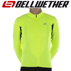 Bellwether Sol-Air UPF 40+ - Cadence Mens Unisex Long Sleeve Cycling Jersey Hi-Vis