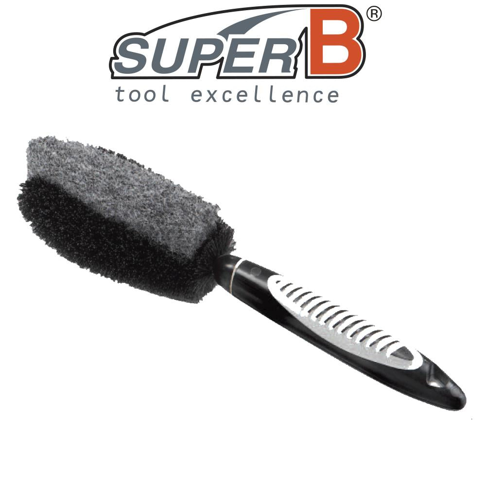 SuperB Bike Cleaning Brush Bristle and Sponge