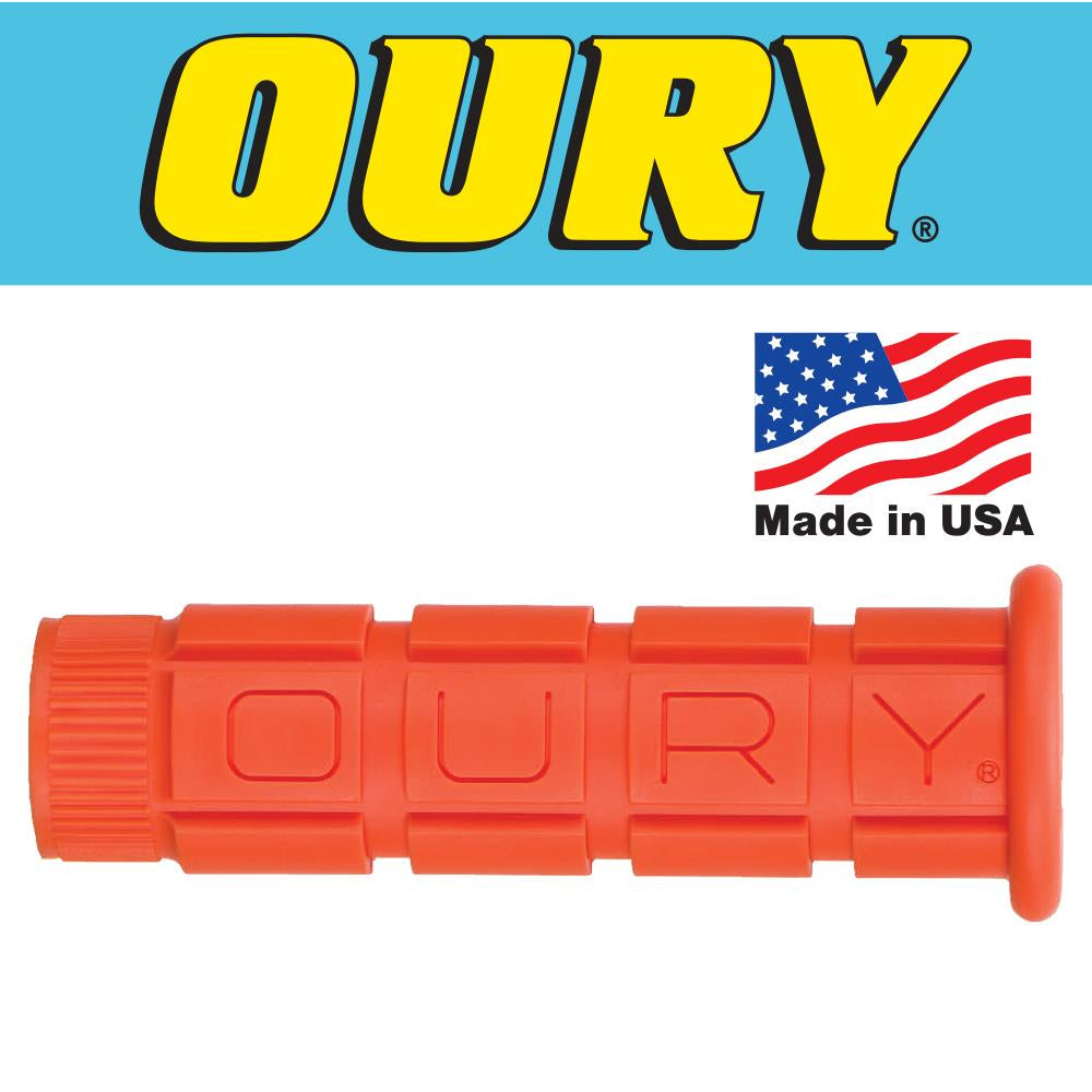 Oury Single Compound Handlebar Grips Pair Orange