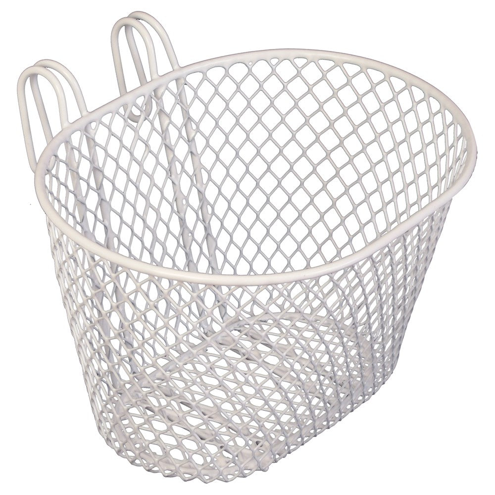 Basket Small Wire Front White