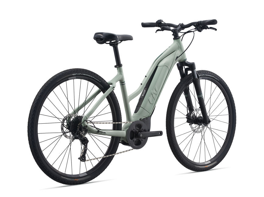 Liv Rove E+ Womens Hybrid E-Bike Laurel Green