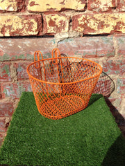 Basket Small Wire Front Orange