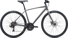 Giant Cross City 3 Disc Flat Bar Road Bike Metallic Black 2022