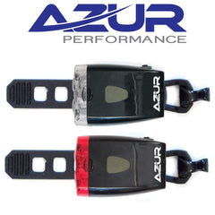 Azur Twin USB Rechargable Bicycle Bike Light Set