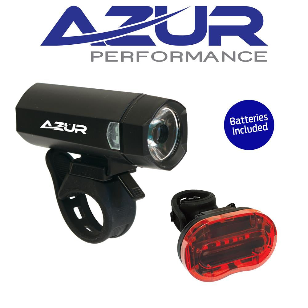 Azur Blaze Bike Light Set Battery Powered