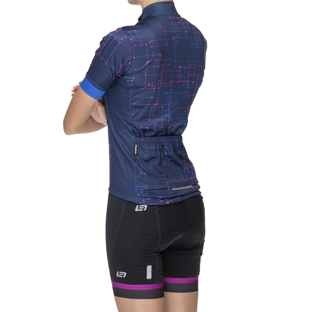 Bellwether Galaxy Breakaway Womens Cycling Jersey Navy