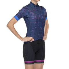 Bellwether Galaxy Breakaway Womens Cycling Jersey Navy