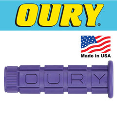 Oury Single Compound Handlebar Grips Pair Purple